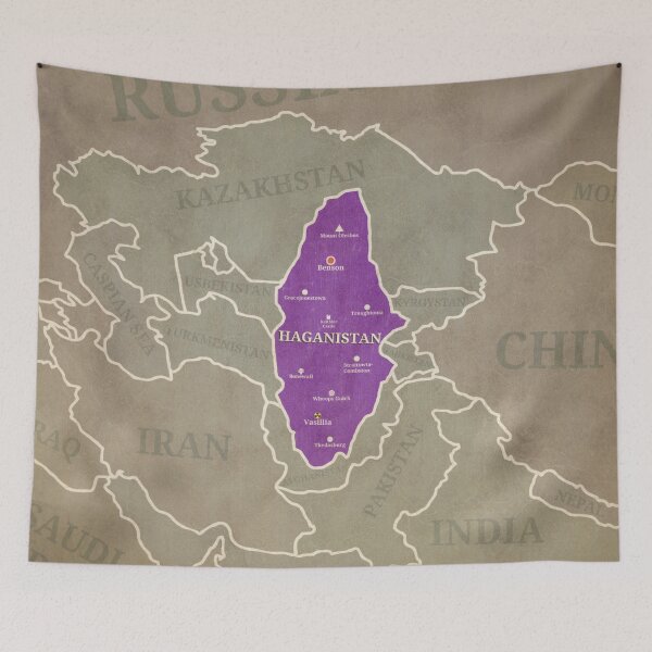 Item preview, The Map of Haganistan designed and sold by DiamandaHagan.