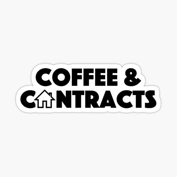 Item preview, Coffee And Contracts Real Estate Broker Conveyancer  designed and sold by JackCurtis1991.