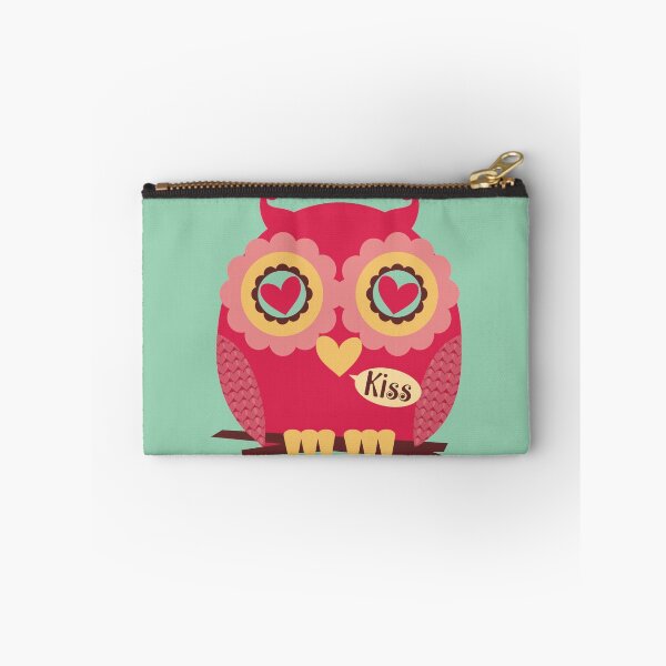 Item preview, Funny kiss owl hearts Valentines Day designed and sold by BigMRanch.