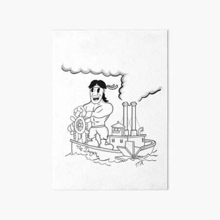 Steamboat Ricky Art Board Print