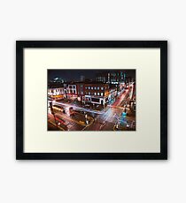 Manchester Northern Quarter - Light Trails Framed Print
