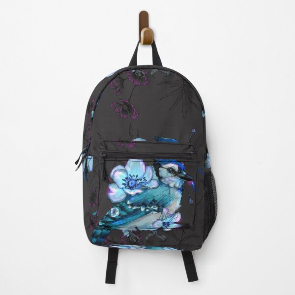 Item preview, Cyanocitta cristata + Wild Poppy designed and sold by Ether hocromic.