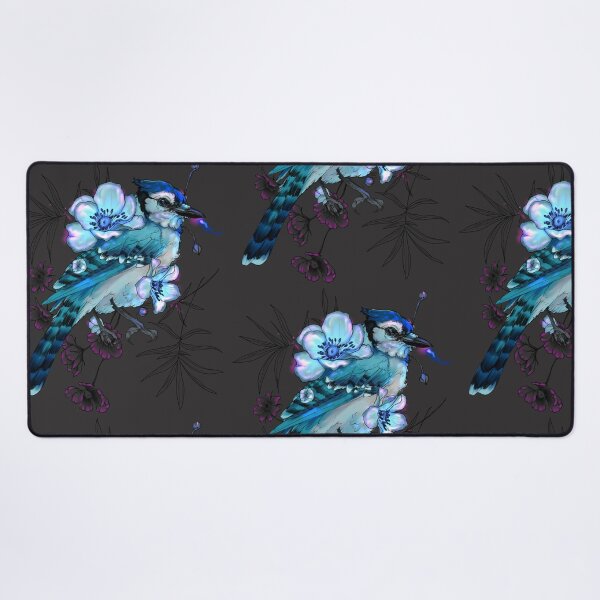 Item preview, Cyanocitta cristata + Wild Poppy designed and sold by Ether hocromic.
