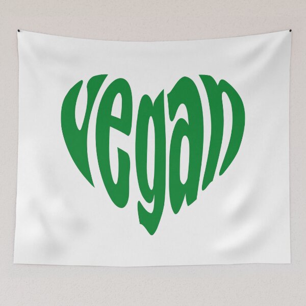 Item preview, Vegan, green heart designed and sold by beakraus.