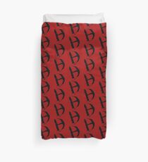 Diamanda Hagan D-H Logo (Black) Duvet Cover