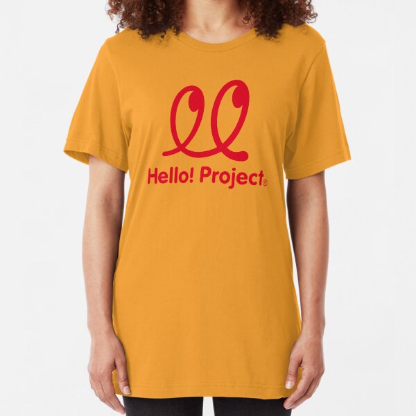 Hello Project Old School Logo - Red Slim Fit T-Shirt