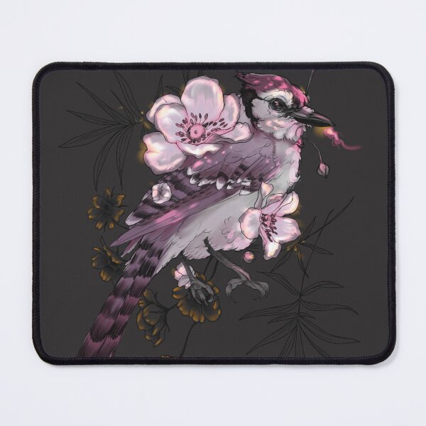 Item preview, Copy of Cyanocitta cristata + Wild Poppy Rose Version designed and sold by Ether hocromic.