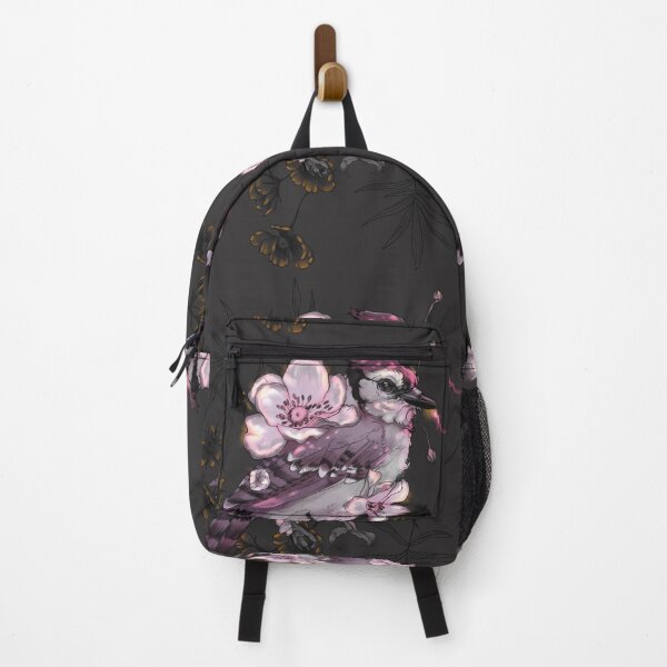 Item preview, Copy of Cyanocitta cristata + Wild Poppy Rose Version designed and sold by Ether hocromic.