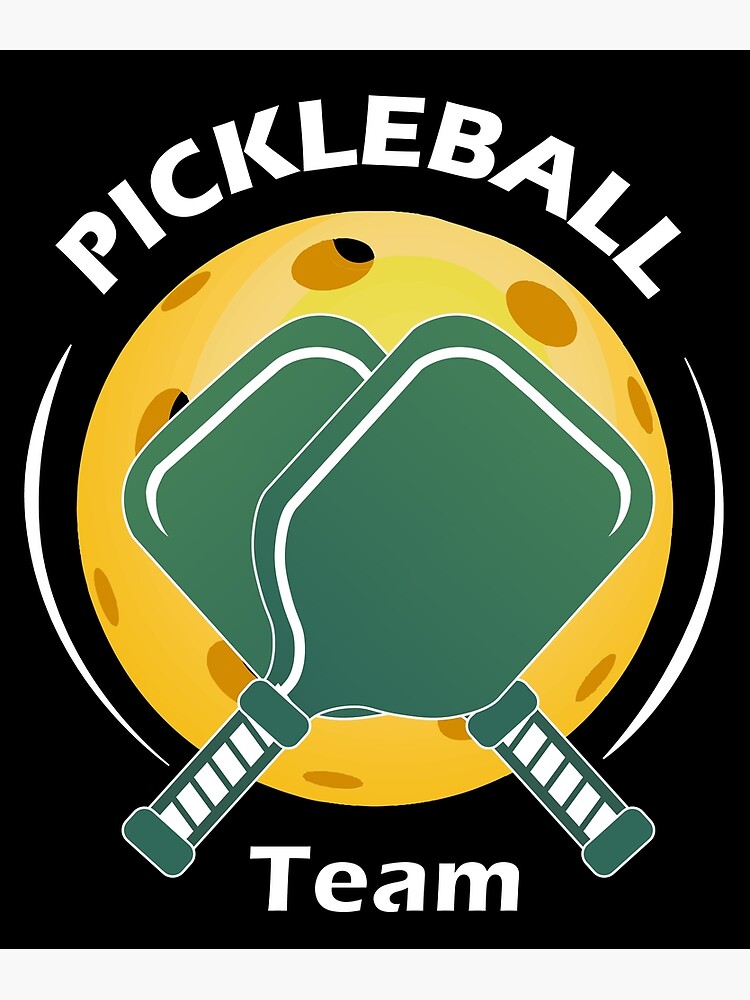 Pickleball Team Logo Pickleball Logo Poster For Sale By AMZIL Store