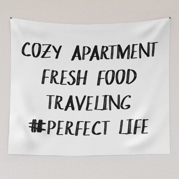 Item preview, #Perfect Life (Cozy Apartment, Fresh Food, Traveling) designed and sold by Mira Rose.