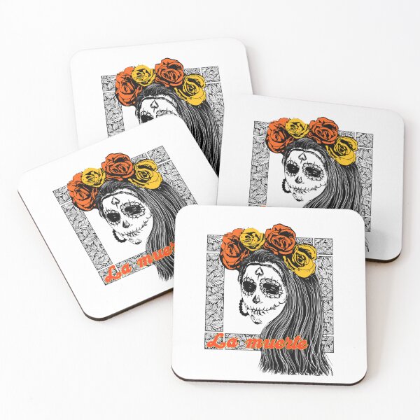 Item preview, Copy of  day of the dead,la muerte,skeleton girl with roses  designed and sold by InnaMGraphic.