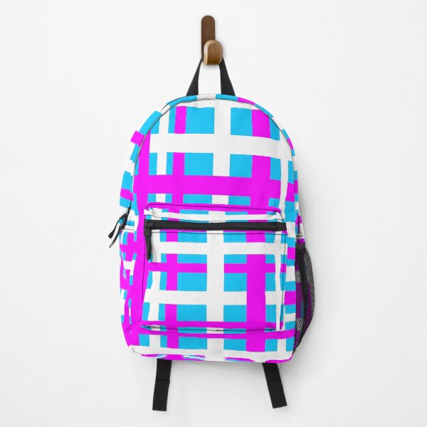 Item preview, Interlocking Stripes White Pink Light Blue designed and sold by blakcirclegirl.
