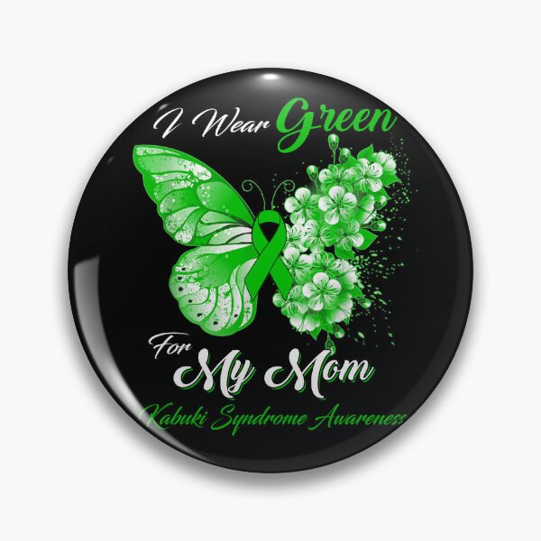 Item preview, I Wear Green For My Mom Kabuki Syndrome Awareness Butterfly Ribbon Gifts designed and sold by Adropine.