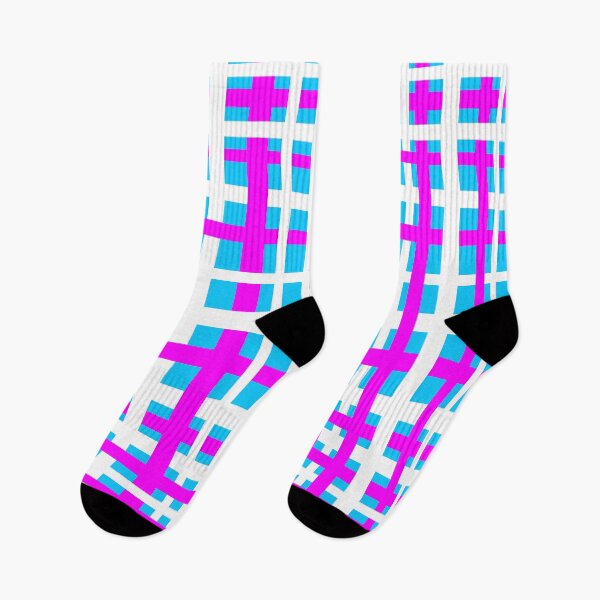 Item preview, Interlocking Stripes White Pink Light Blue designed and sold by blakcirclegirl.