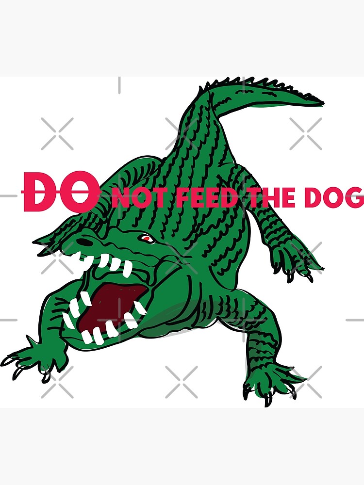 Autocollant « Do Not Feed The Dog Thank You » (600 Mm X 400 Mm