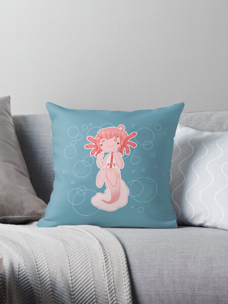 Vista previa del artículo con la obra «Linda chica Chibi Axolotl», diseñado y vendido por SydneyMaeBee.