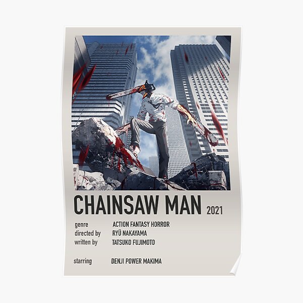 "Chainsaw Man" Poster for Sale by MiikxCry | Redbubble