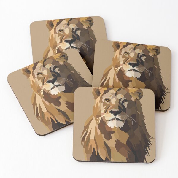 Item preview, Poly design lion designed and sold by Mageolicious.