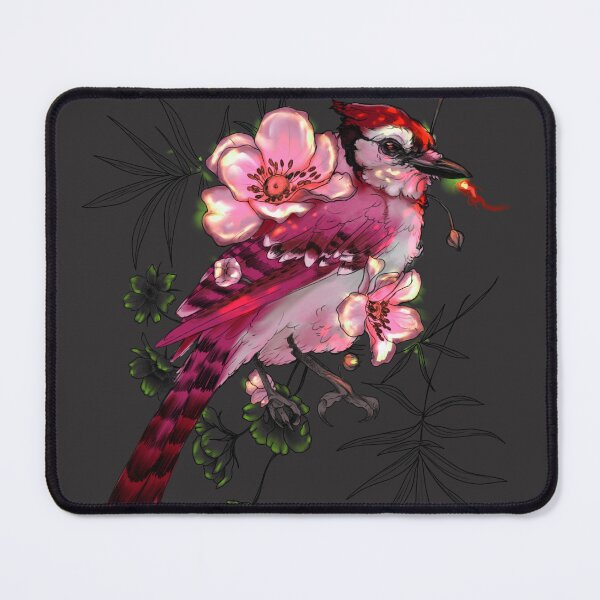 Item preview, Copy of Copy of Cyanocitta cristata + Wild Poppy Red designed and sold by Ether hocromic.