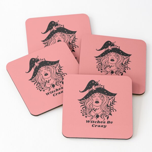 Item preview, Witches Be Crazy Witchy art Witches Quotes Halloween Spooky Vibes designed and sold by Artistusha.