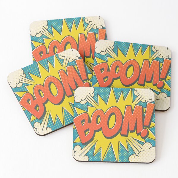 Item preview, BOOM Comic Book Pop Art Modern Fun Retro designed and sold by karlaminev2.