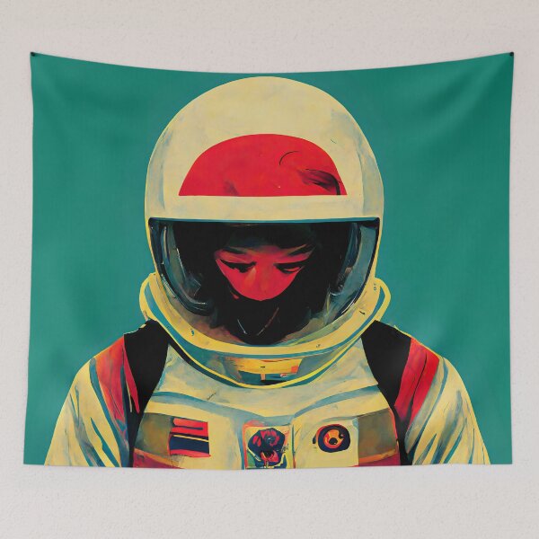 Item preview, Astronaut Pop Art 3 designed and sold by AiBroughtToLife.