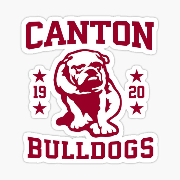 "Canton Bulldogs" Sticker for Sale by PixelBuilder | Redbubble