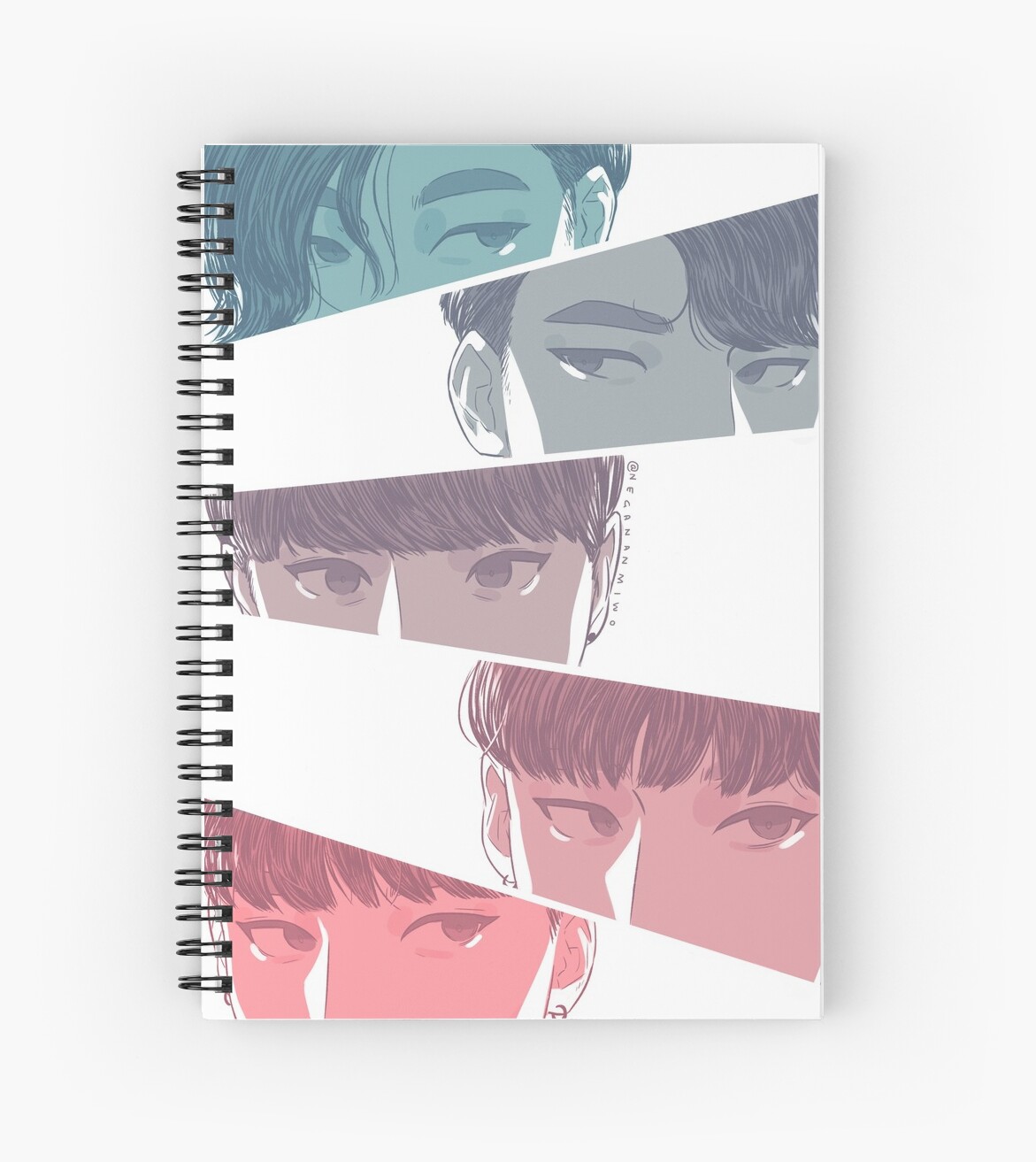KNK All Rainbow Version Spiral Notebooks By