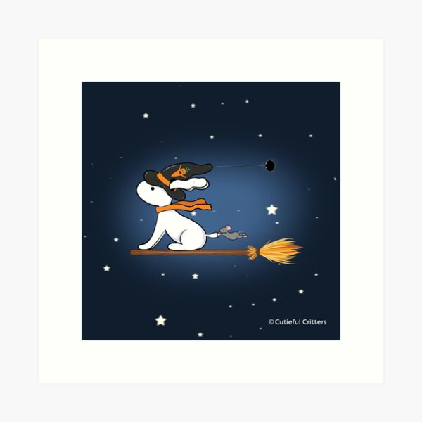 Snoopy and Woodstock Witch Riding Broom Pumpkin Halloween