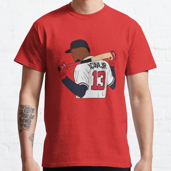 Nike / Youth Atlanta Braves Ronald Acuna Jr. #13 Red T-Shirt