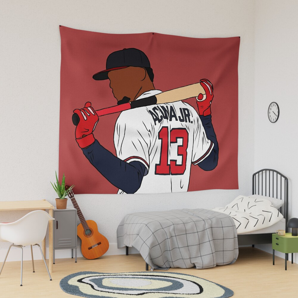 MLB Baseball Ronaldacunajr Ronaldacunajr Ronald Acuna Jr Atlanta Braves  Atlantabraves Ronald Jose Ac Tapestry