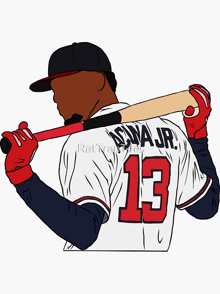 Ronald Acuna Jr. Pencil Art Print Atlanta Braves Signed by Artist Free  Shipping