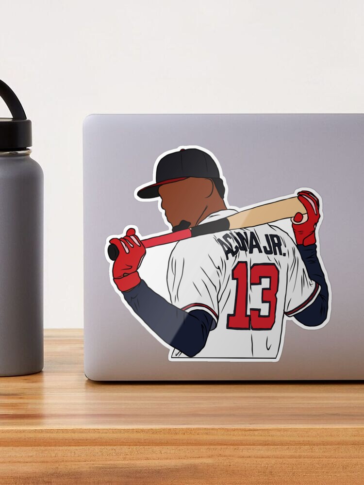 Ronald Acuña Jr. Sticker for Sale by theclemsonj