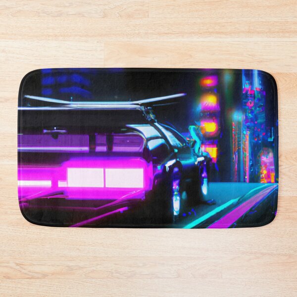 Item preview, Synthwave Car Racing To The City - AI Generated Art designed and sold by Vault256.