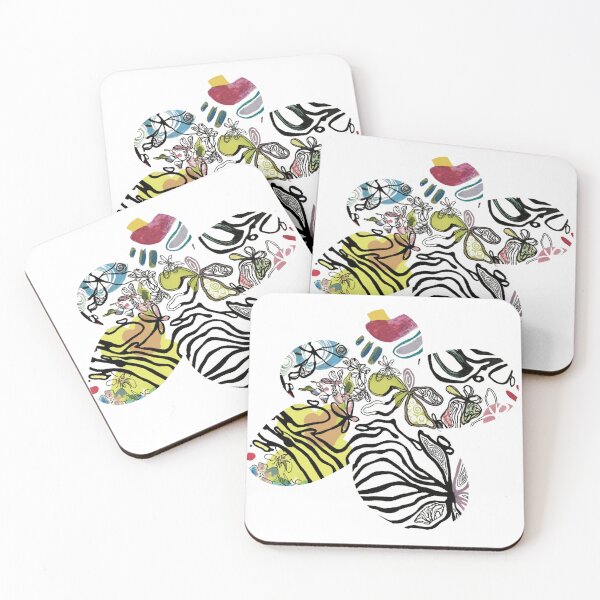 Item preview, Abstract aesthetic doodle flower sticker design designed and sold by magicbluecookie.