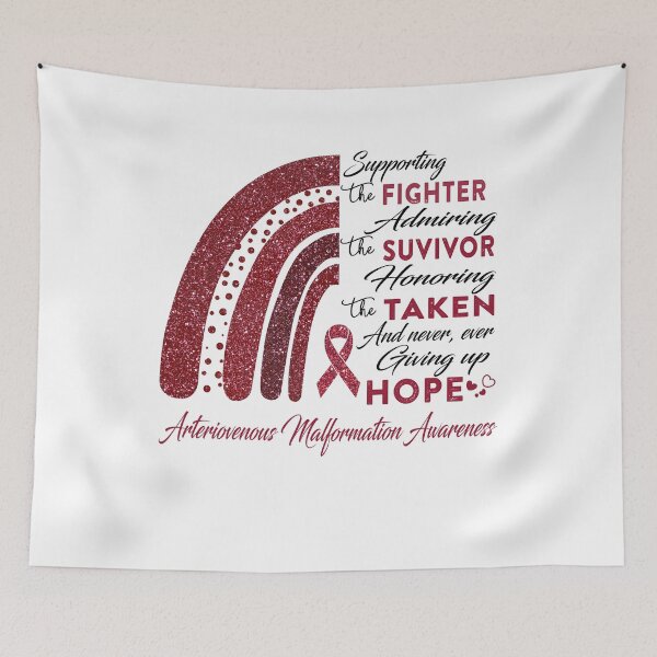 Item preview, Arteriovenous Malformation Warrior Supporting Fighter Arteriovenous Malformation Awareness designed and sold by Gillosina.