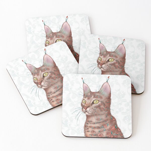 Item preview, Blossoming Kitty Portrait designed and sold by caitlinshea24.