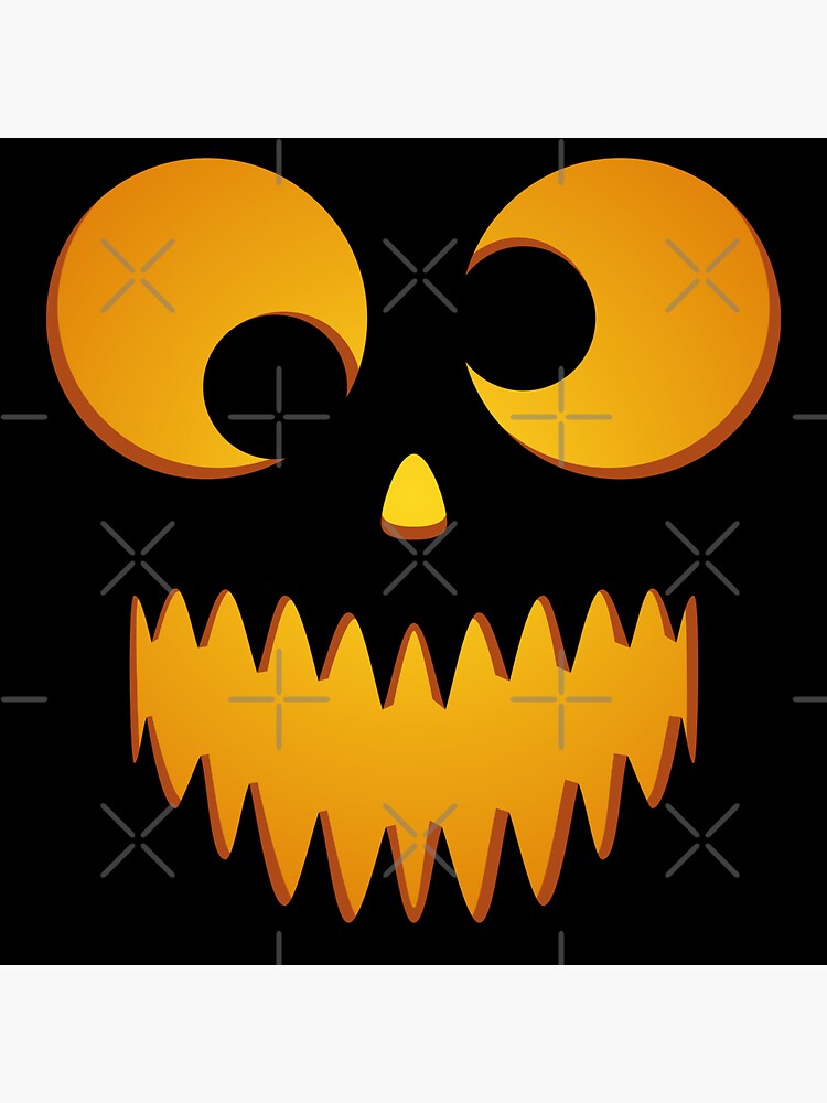 halloween scary face pumpkin costume - Halloween Scary Face Pumpkin Costume  - Sticker