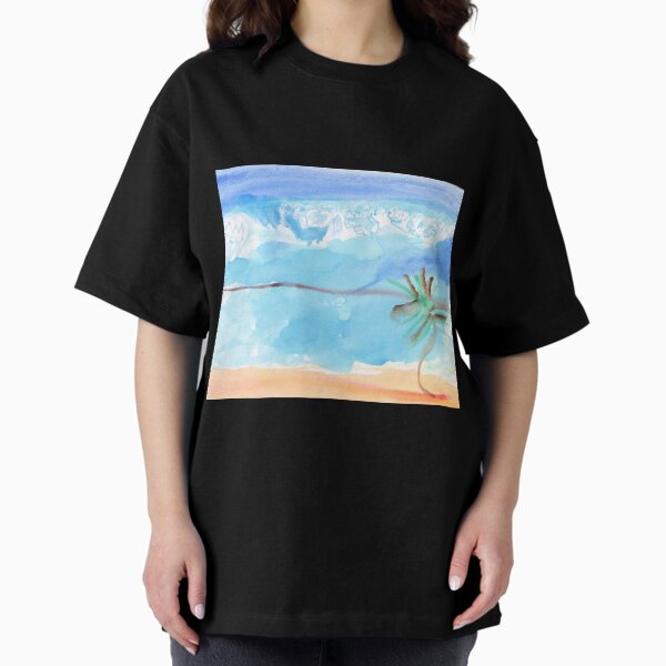 beach tree Oversized T-Shirt