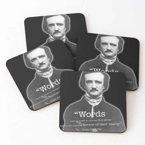 Item preview, Edgar Allen Poe Quote "Words have no power to impress the mind..." designed and sold by riddleparty.