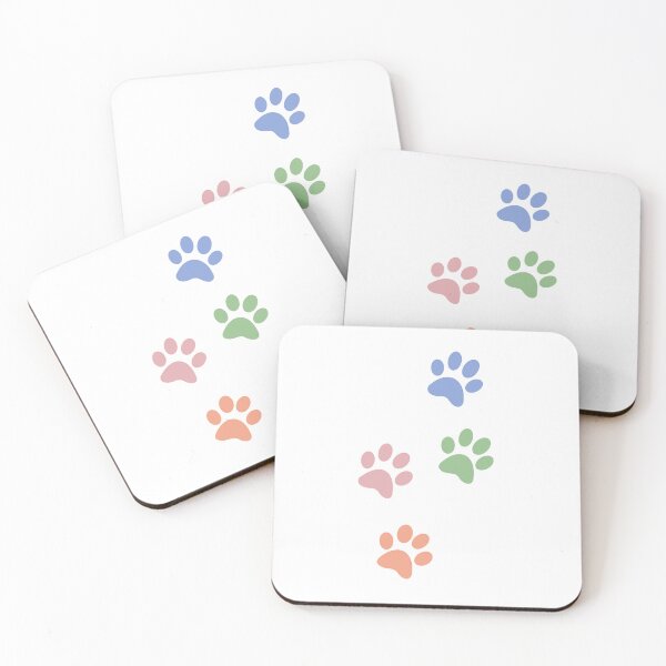 Item preview, Colorful Dog Paw Prints  designed and sold by Lauren Kenney.