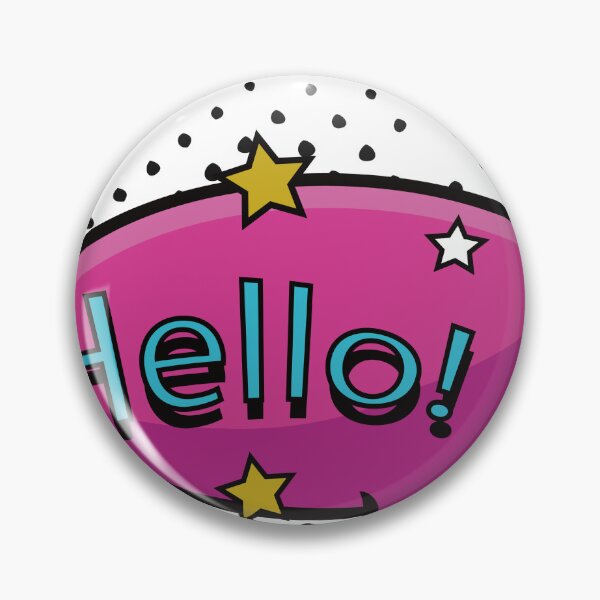 Item preview, Hello red bubble designed and sold by YAZEEDBASH.