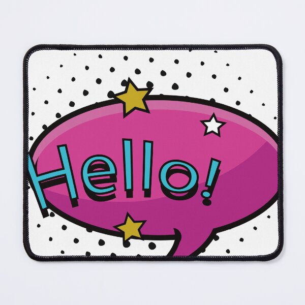 Item preview, Hello red bubble designed and sold by YAZEEDBASH.