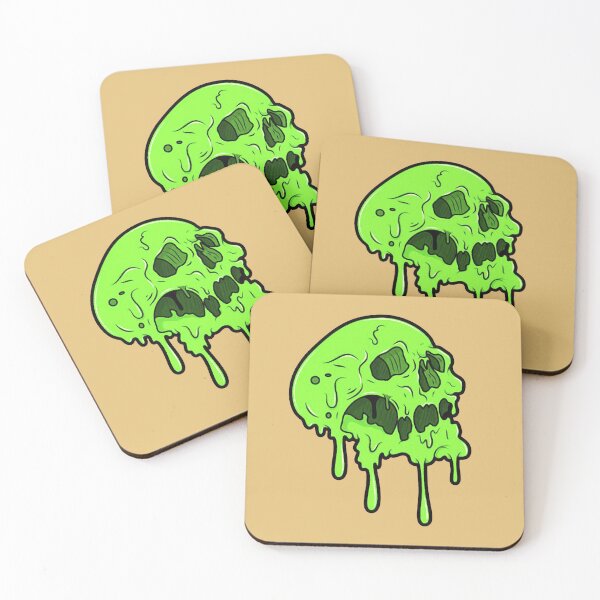 Item preview, toxic skull designed and sold by si3iy.