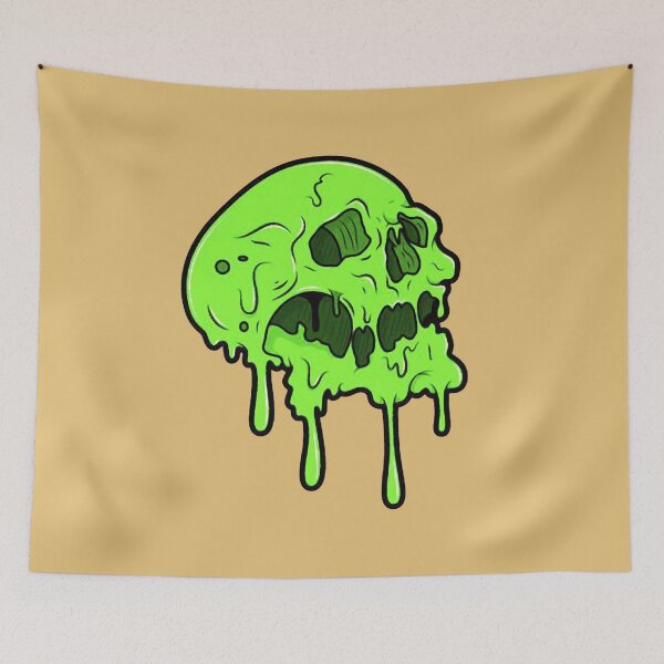 Item preview, toxic skull designed and sold by si3iy.