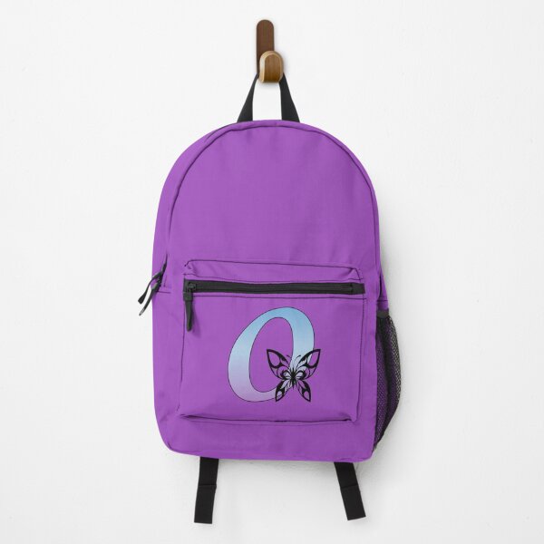 Item preview, Butterfly Silhouette on Monogram Lower Case o Gradient Blue Purple designed and sold by AliCatOriginals.