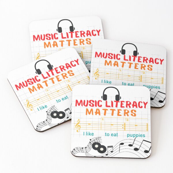 Item preview, Music Literacy Matters I like To Eat Puppies Essential  designed and sold by Yourt-shirtyou.