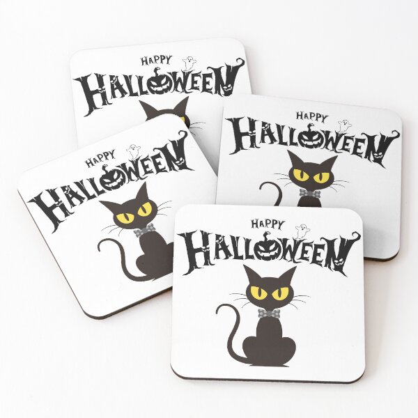 Item preview, Happy halloween chat noir designed and sold by PixelStudioBe.