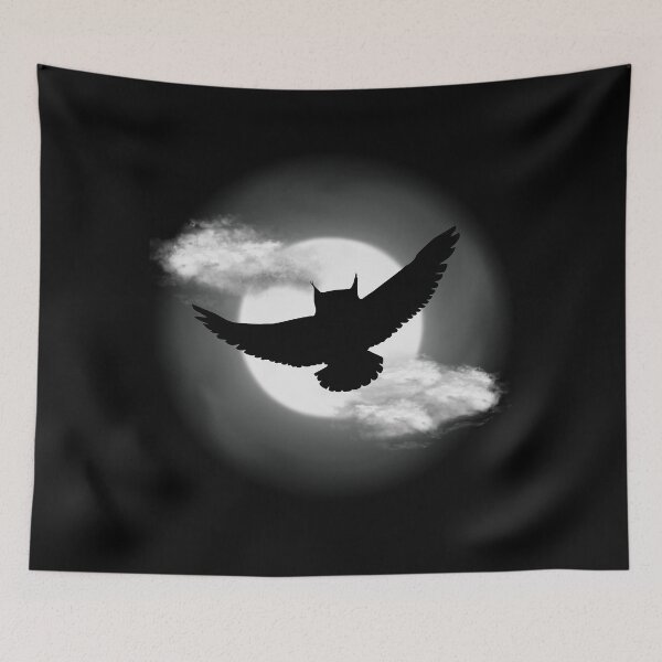 Item preview, Flying Owl Moon designed and sold by paisleythermond.