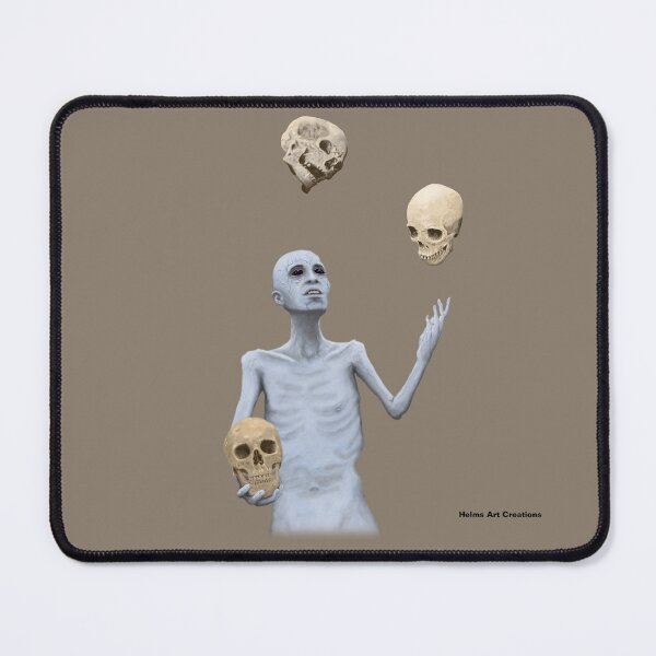 Item preview, Skeletal Creature Juggling Skulls Realistic Art designed and sold by HelmsArt.